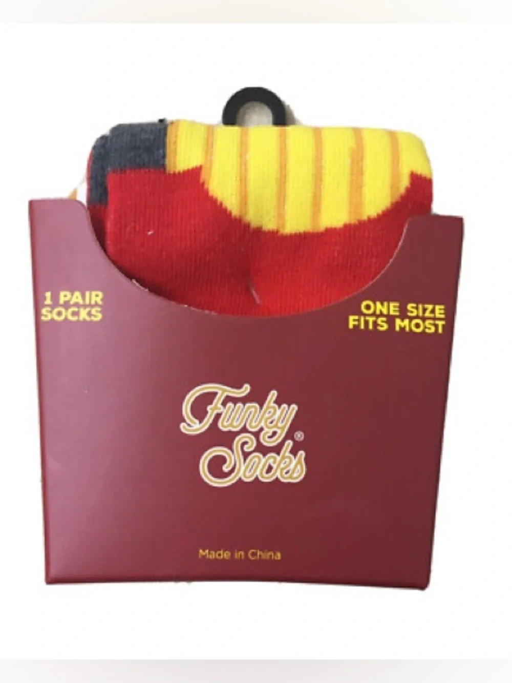 French Fries Novelty Socks